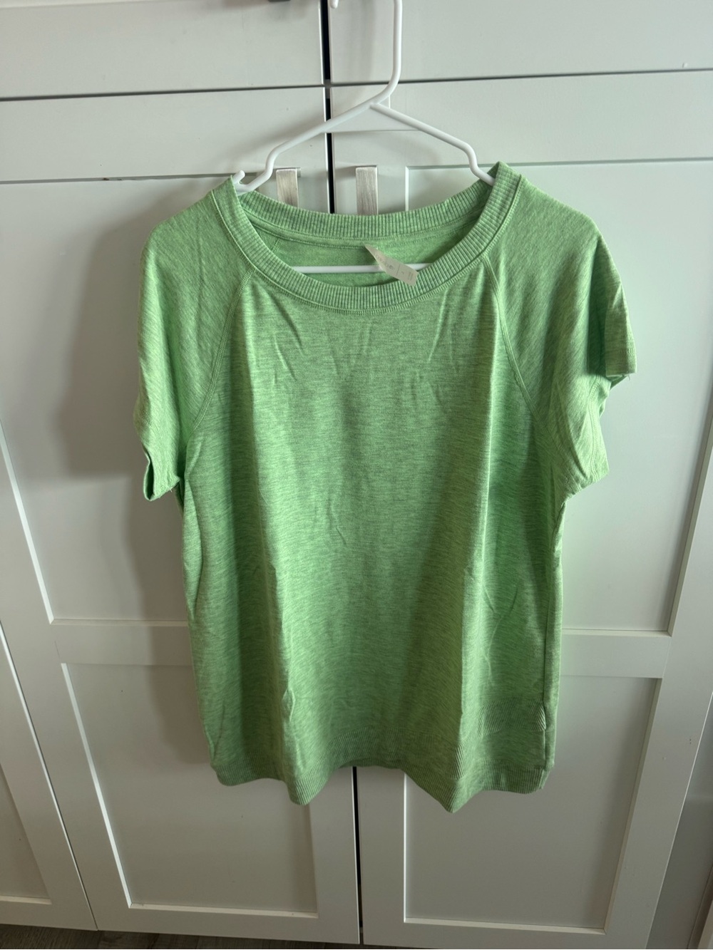 Ideology Light Green Short Sleeve Crewneck Top